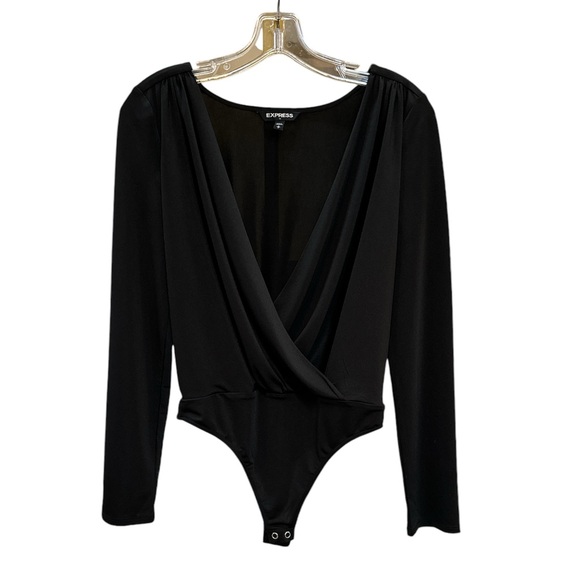 WOMENS EXPRESS BLACK BODYSUIT - SIZE SMALL NWOT - Picture 1 of 7